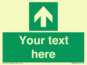 Safe condition Custom arrow up sign